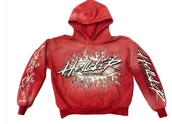 Red Hell Star Trap hoodie